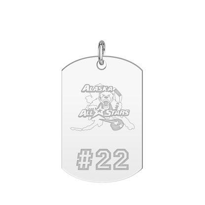Alaska All Stars Player’s Number Tag Large