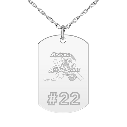 Alaska All Stars Player’s Number Tag Large