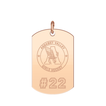 Assabet Valley Player’s Number Tag Large
