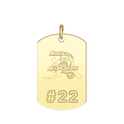 Alaska All Stars Player’s Number Tag Large