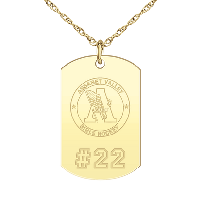 Assabet Valley Player’s Number Tag Large