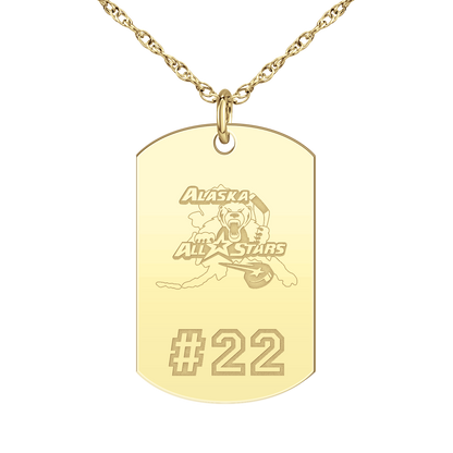 Alaska All Stars Player’s Number Tag Large