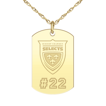 BK Selects Player’s Number Tag Large
