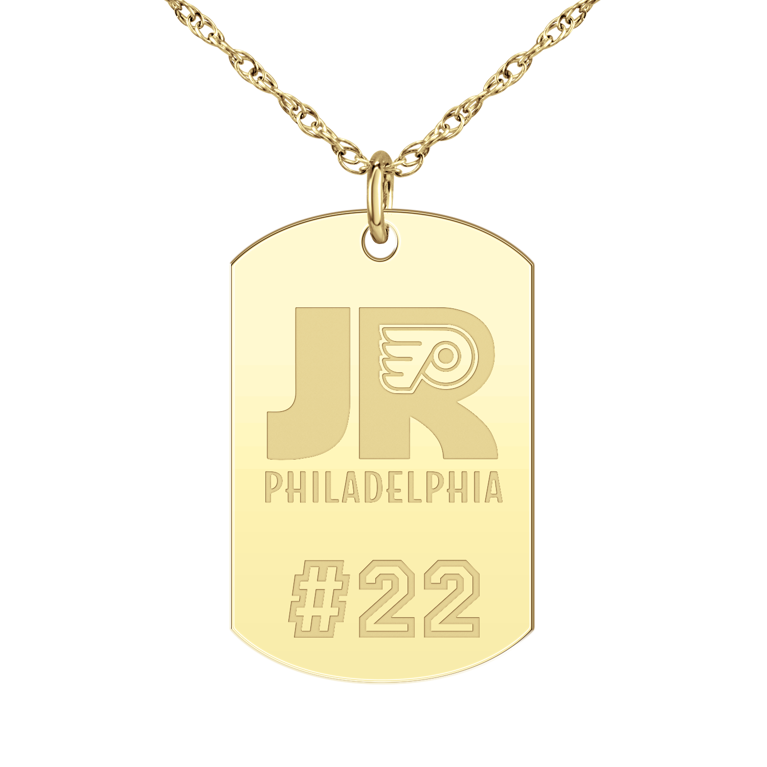 Philadelphia Jr Flyers Player’s Number Tag Large