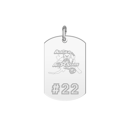 Alaska All Stars Player’s Number Tag Small