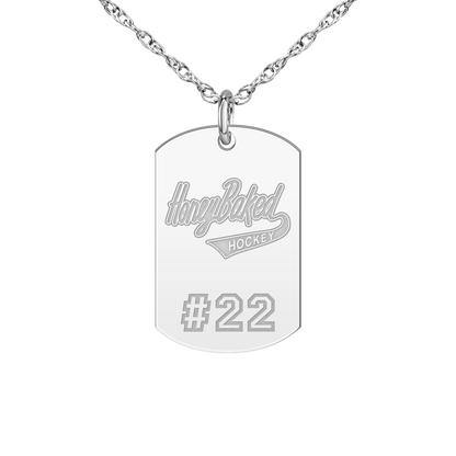 Honey Baked Hockey Player’s Number Tag Small