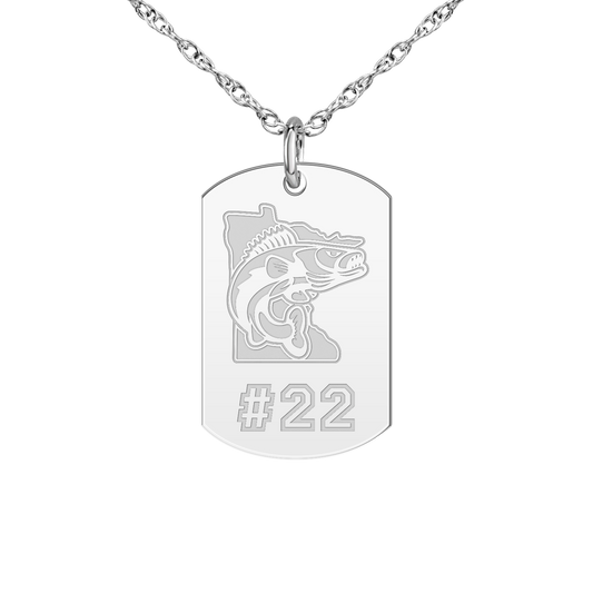 Minnesota Walleye Player’s Number Tag Small