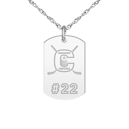 Madison Capitols Youth Hockey Player’s Number Tag Small
