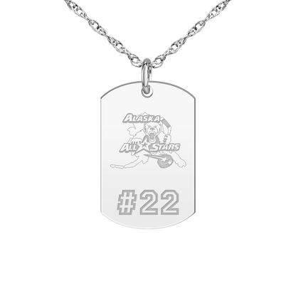 Alaska All Stars Player’s Number Tag Small