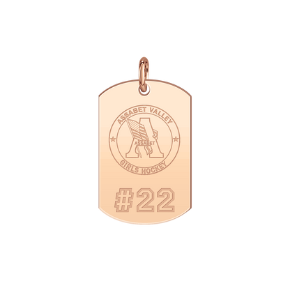 Assabet Valley Player’s Number Tag Small