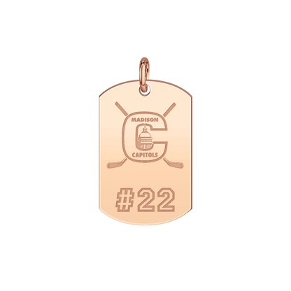 Madison Capitols Youth Hockey Player’s Number Tag Small