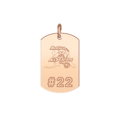 Alaska All Stars Player’s Number Tag Small