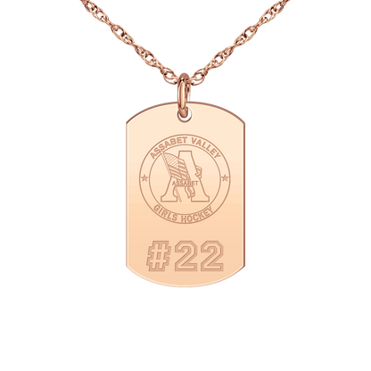Assabet Valley Player’s Number Tag Small