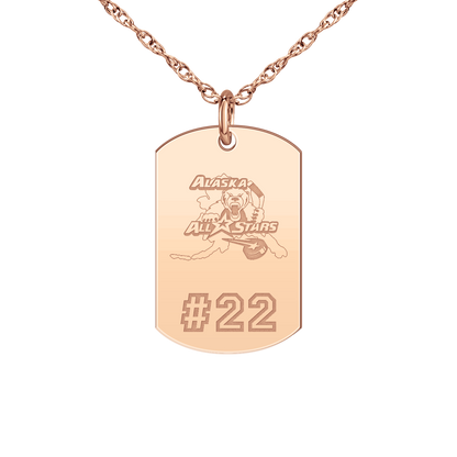 Alaska All Stars Player’s Number Tag Small