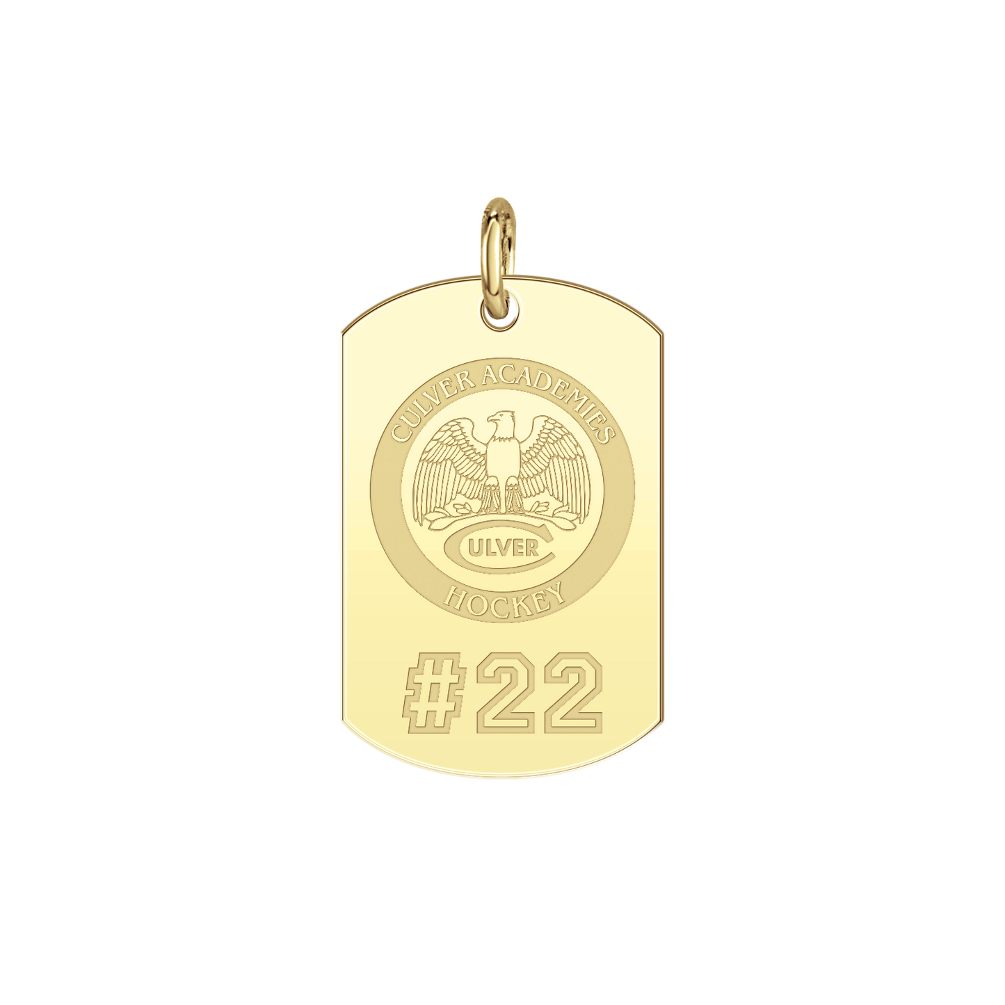 Culver Academy Player's Number Tag Small