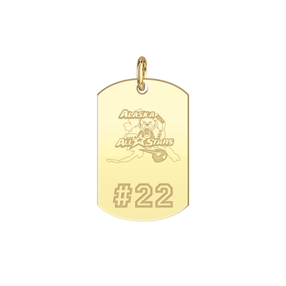 Alaska All Stars Player’s Number Tag Small