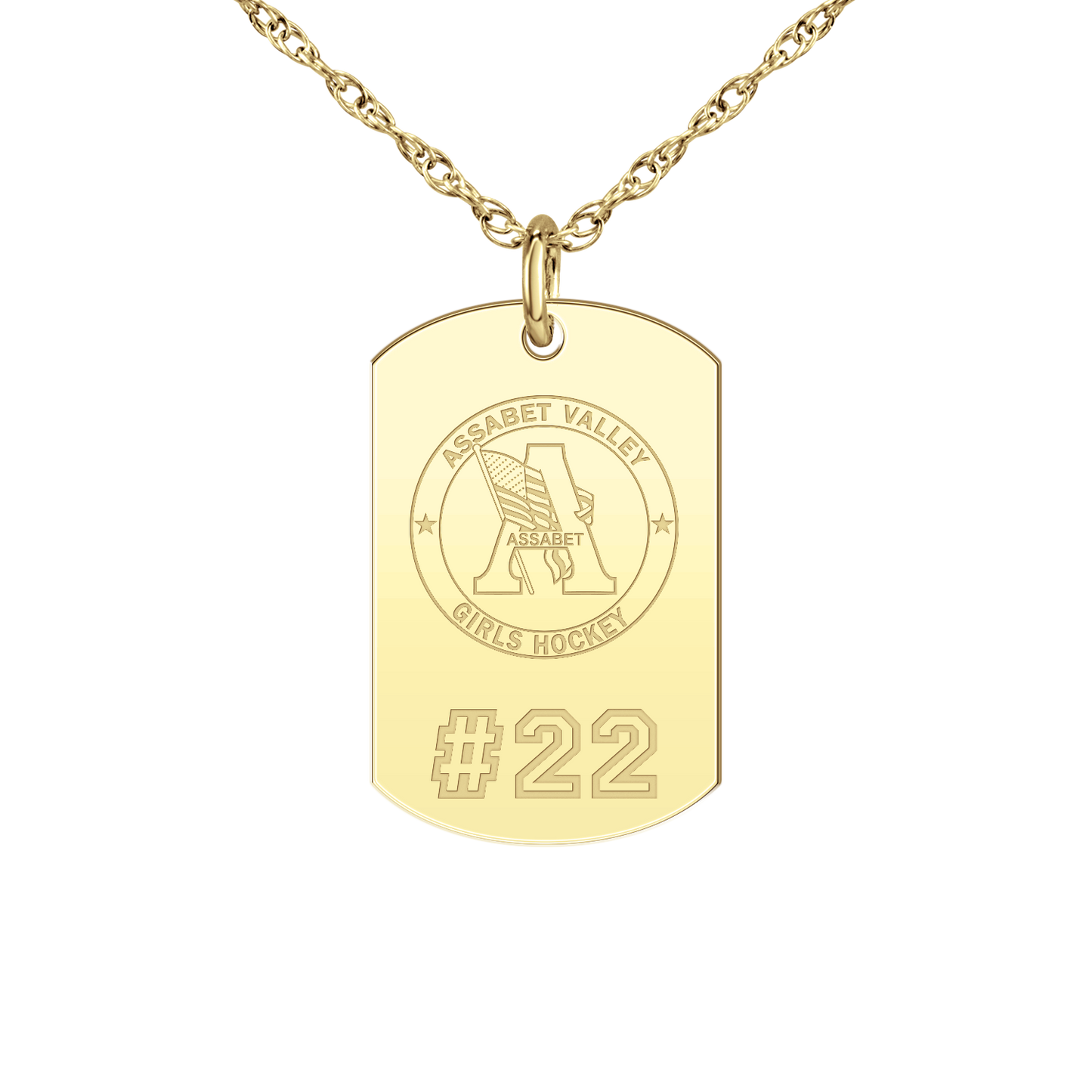 Assabet Valley Player’s Number Tag Small