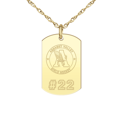 Assabet Valley Player’s Number Tag Small