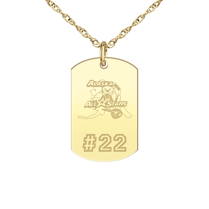 Alaska All Stars Player’s Number Tag Small