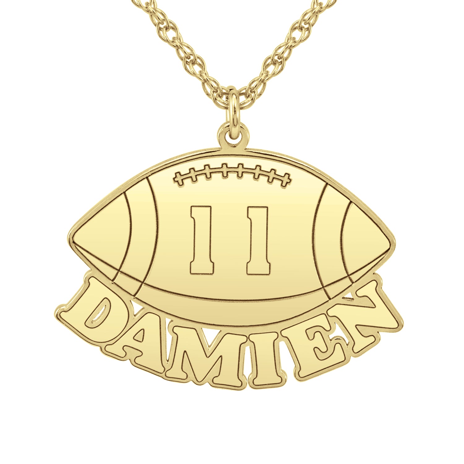 Amazon.com: Best friend necklace, football necklace, sports necklace, bff  necklace, sister, friendship jewelry, personalized necklace, initial,  monogram : Handmade Products