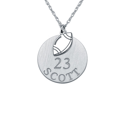 Double Football Pendant 20mm