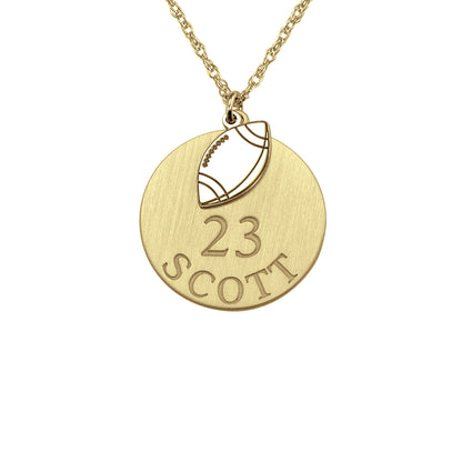 Double Football Pendant 20mm
