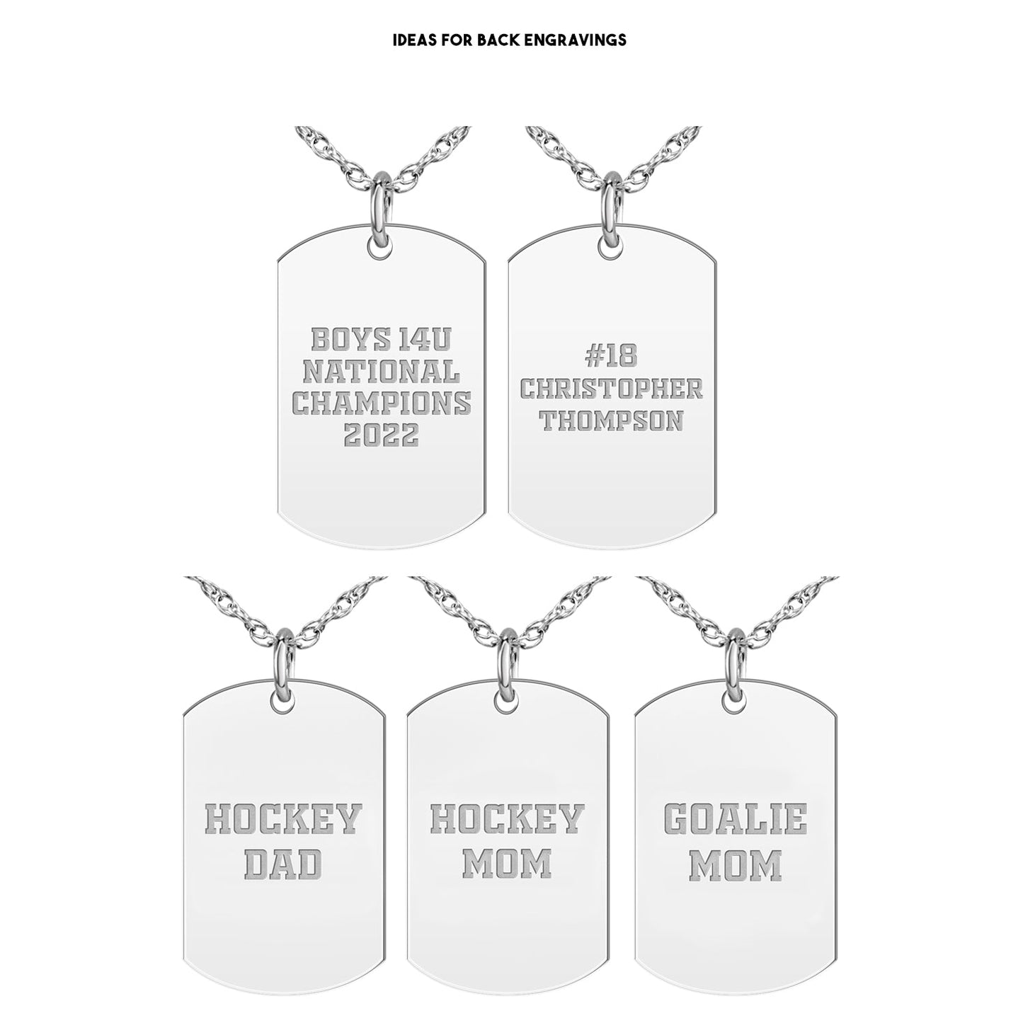 Culver Academy Player's Number Tag Small