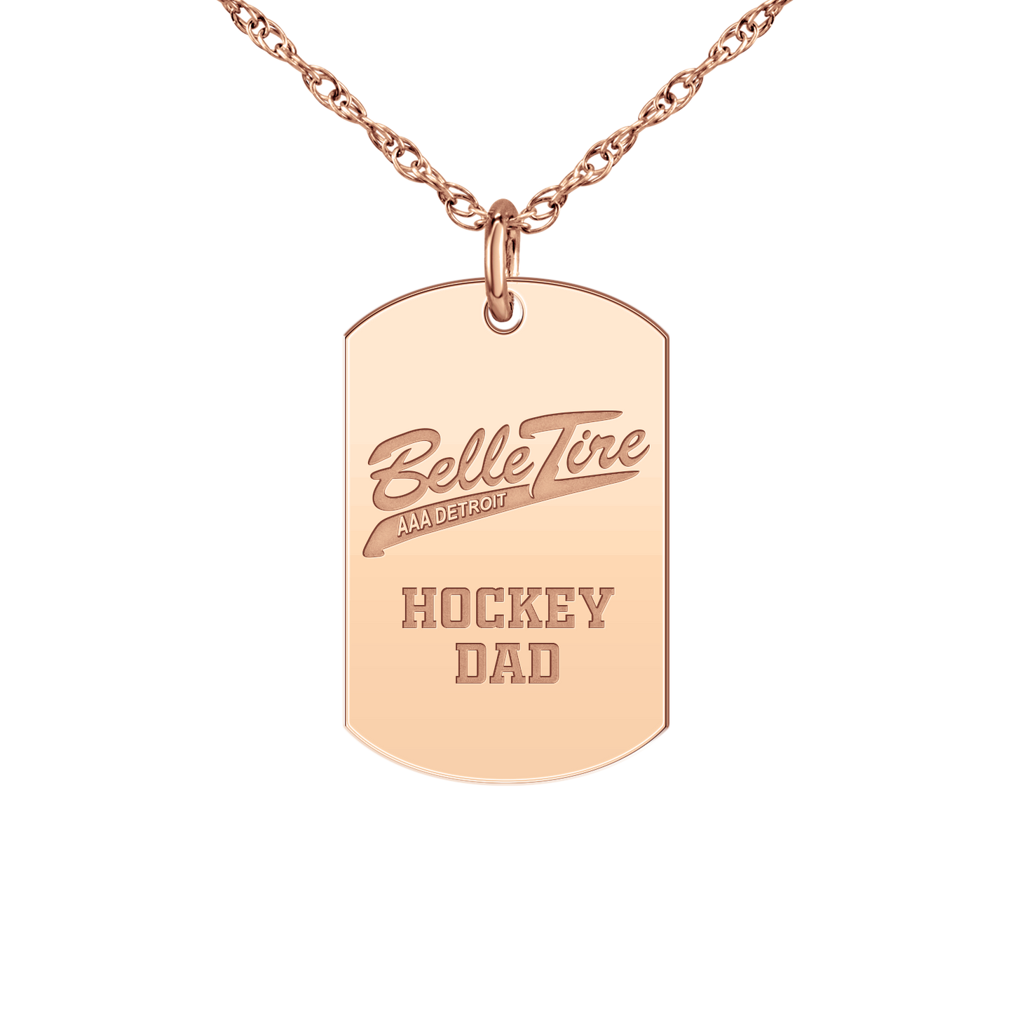 Belle Tire Hockey Dad Tag
