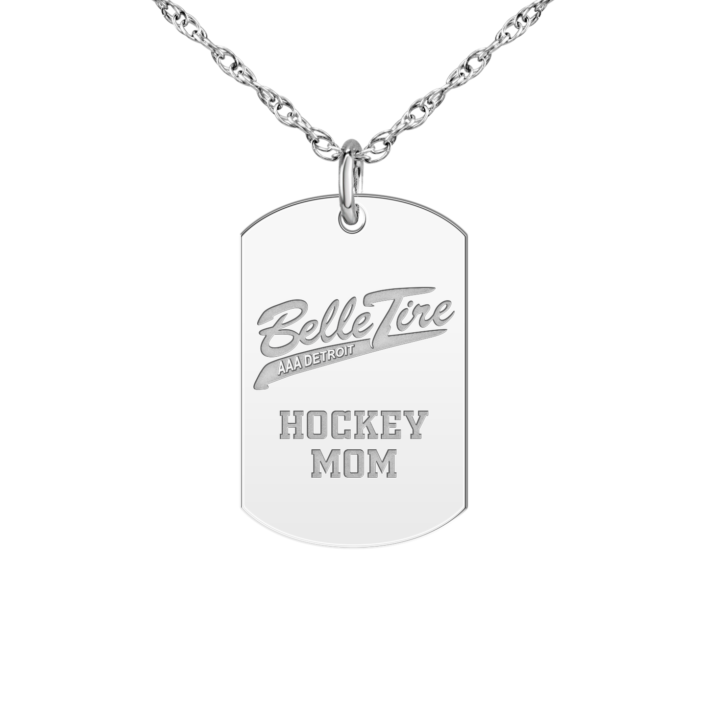Belle Tire Hockey Mom Tag