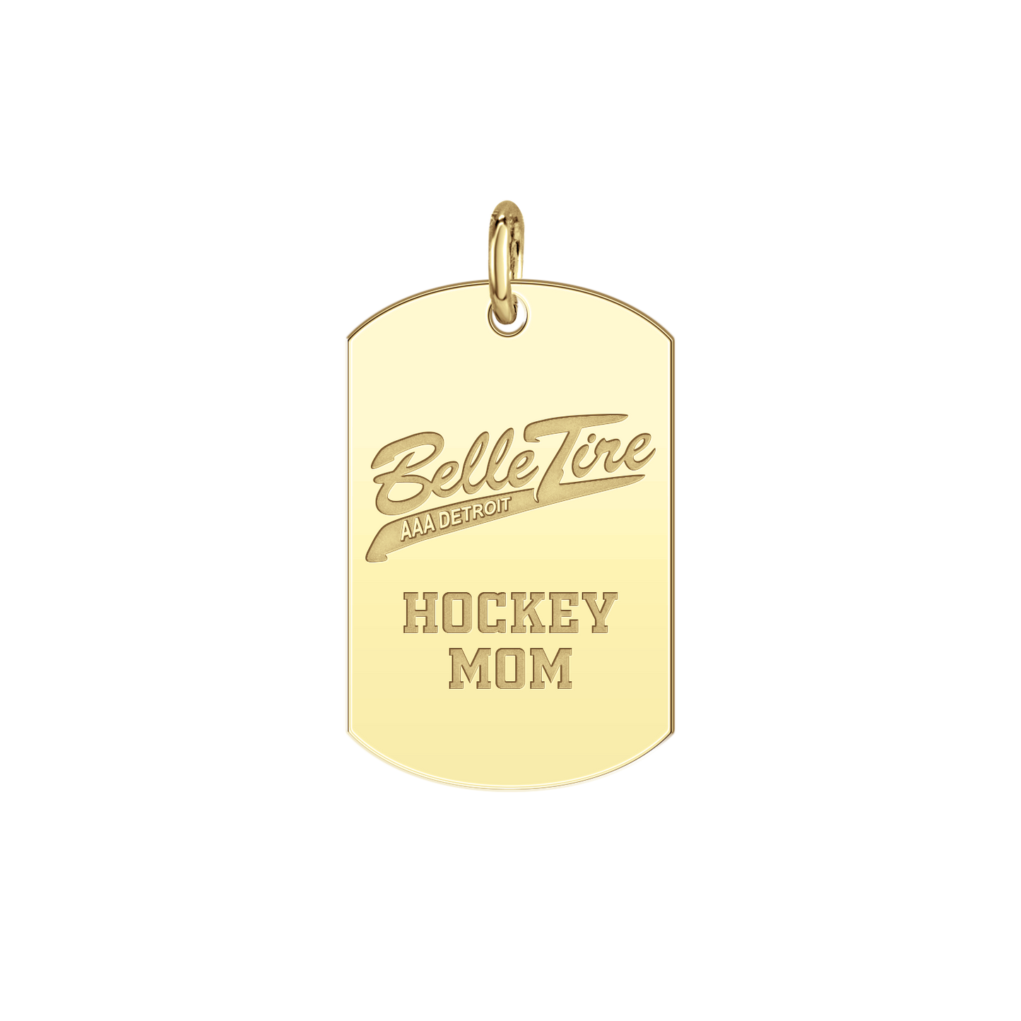 Belle Tire Hockey Mom Tag