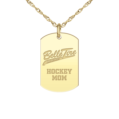 Belle Tire Hockey Mom Tag