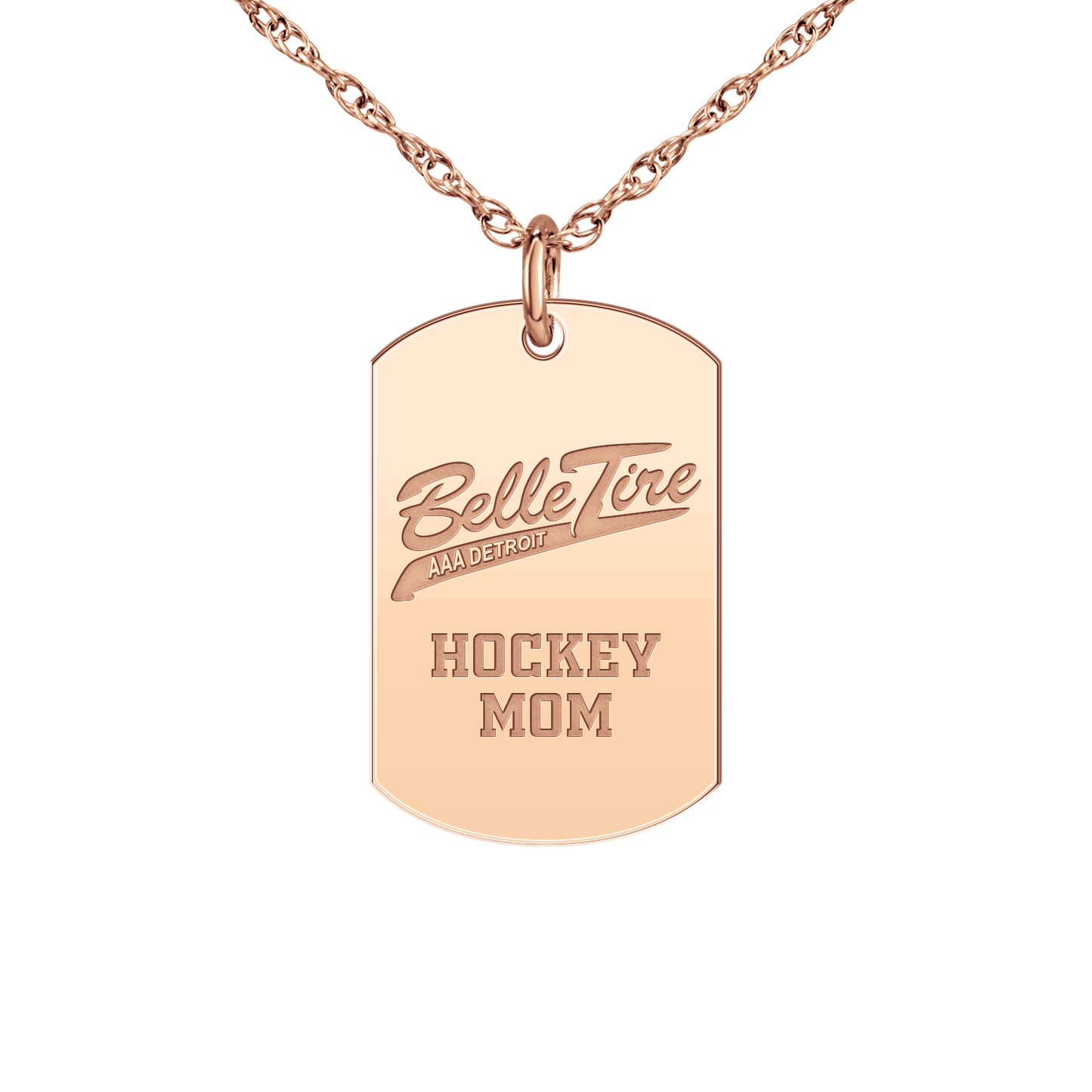 Belle Tire Hockey Mom Tag