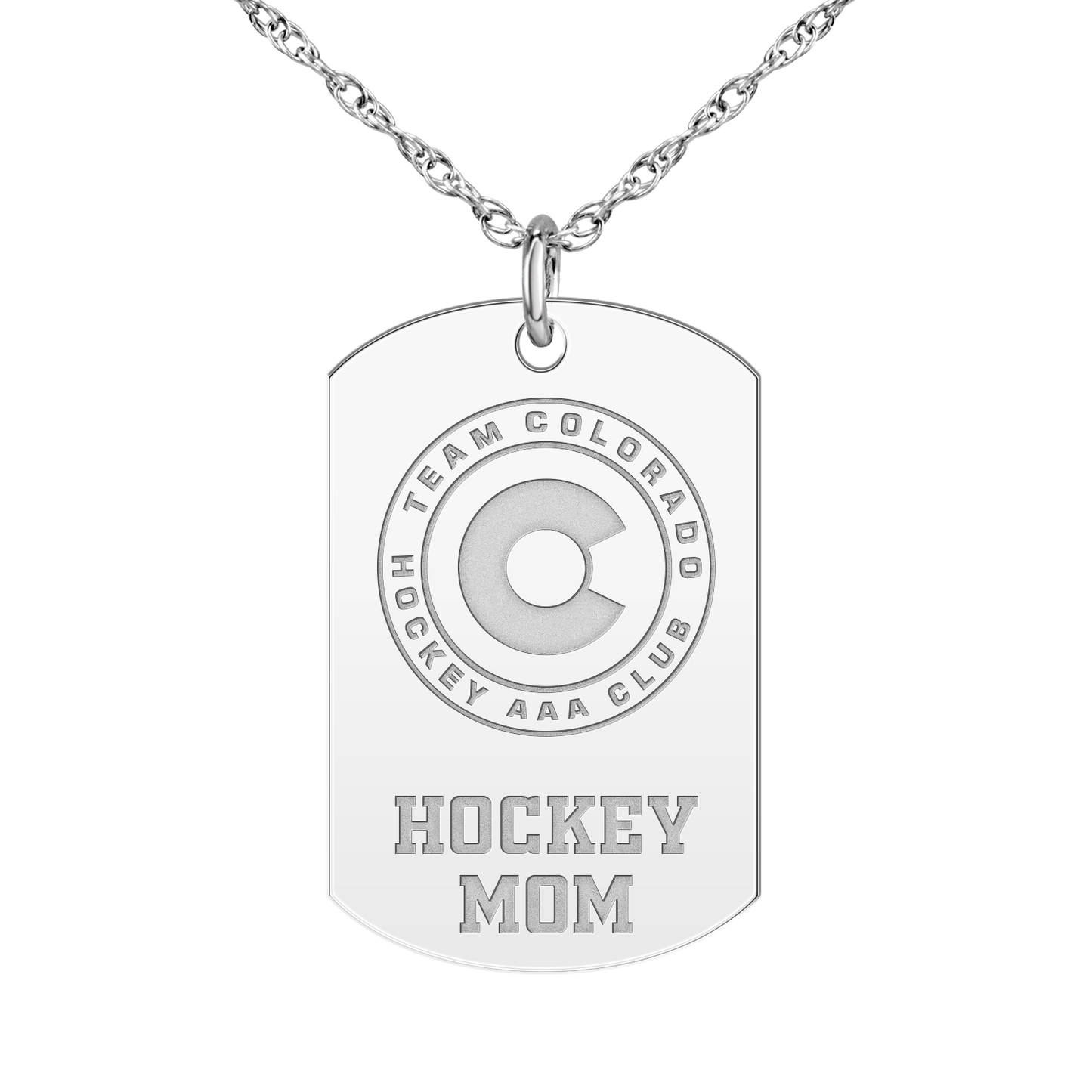 Team Colorado Hockey Mom Tag