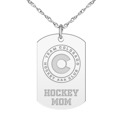 Team Colorado Hockey Mom Tag