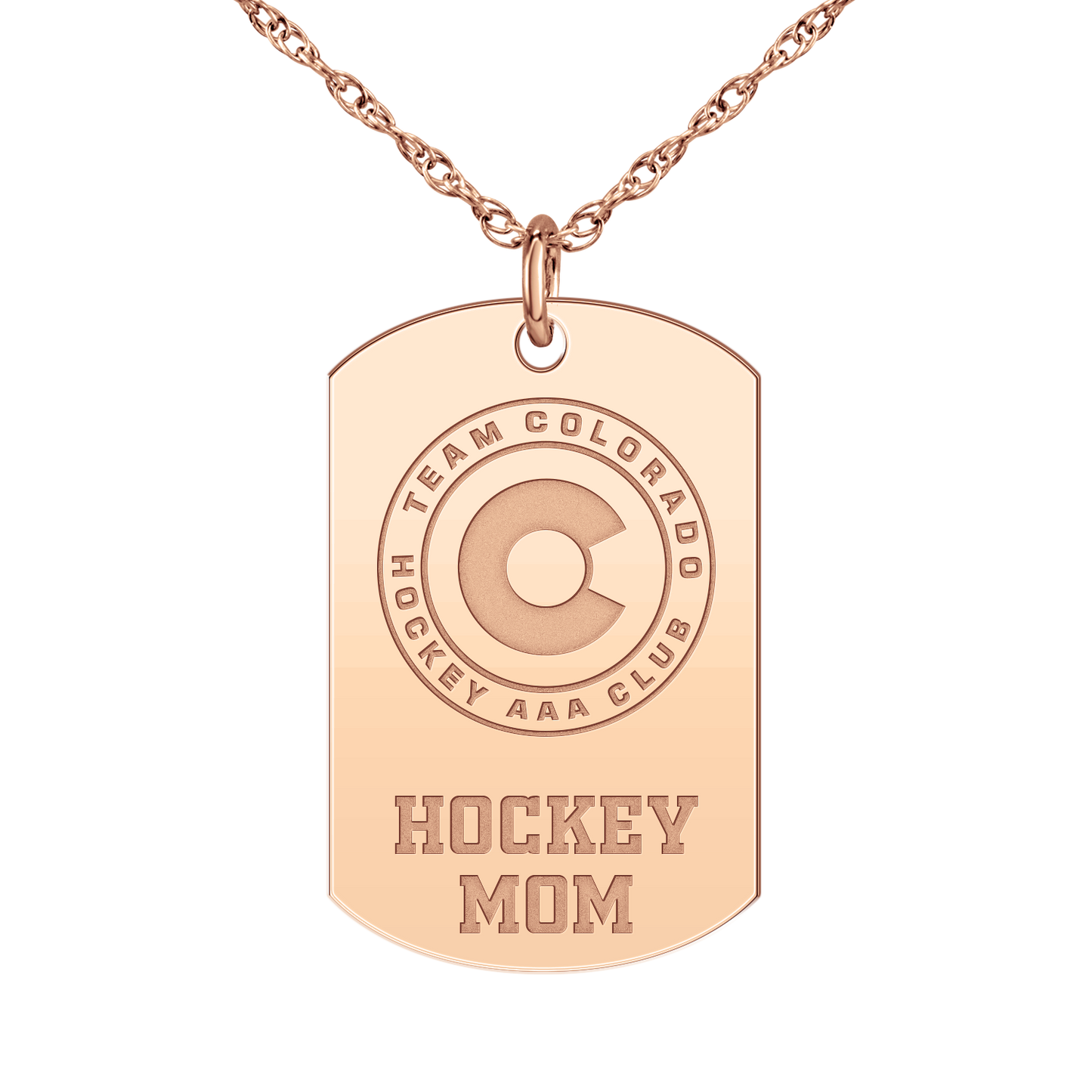 Team Colorado Hockey Mom Tag