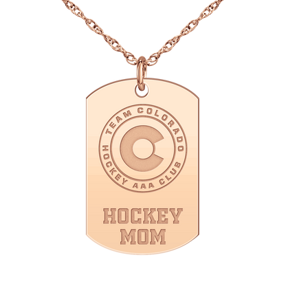Team Colorado Hockey Mom Tag