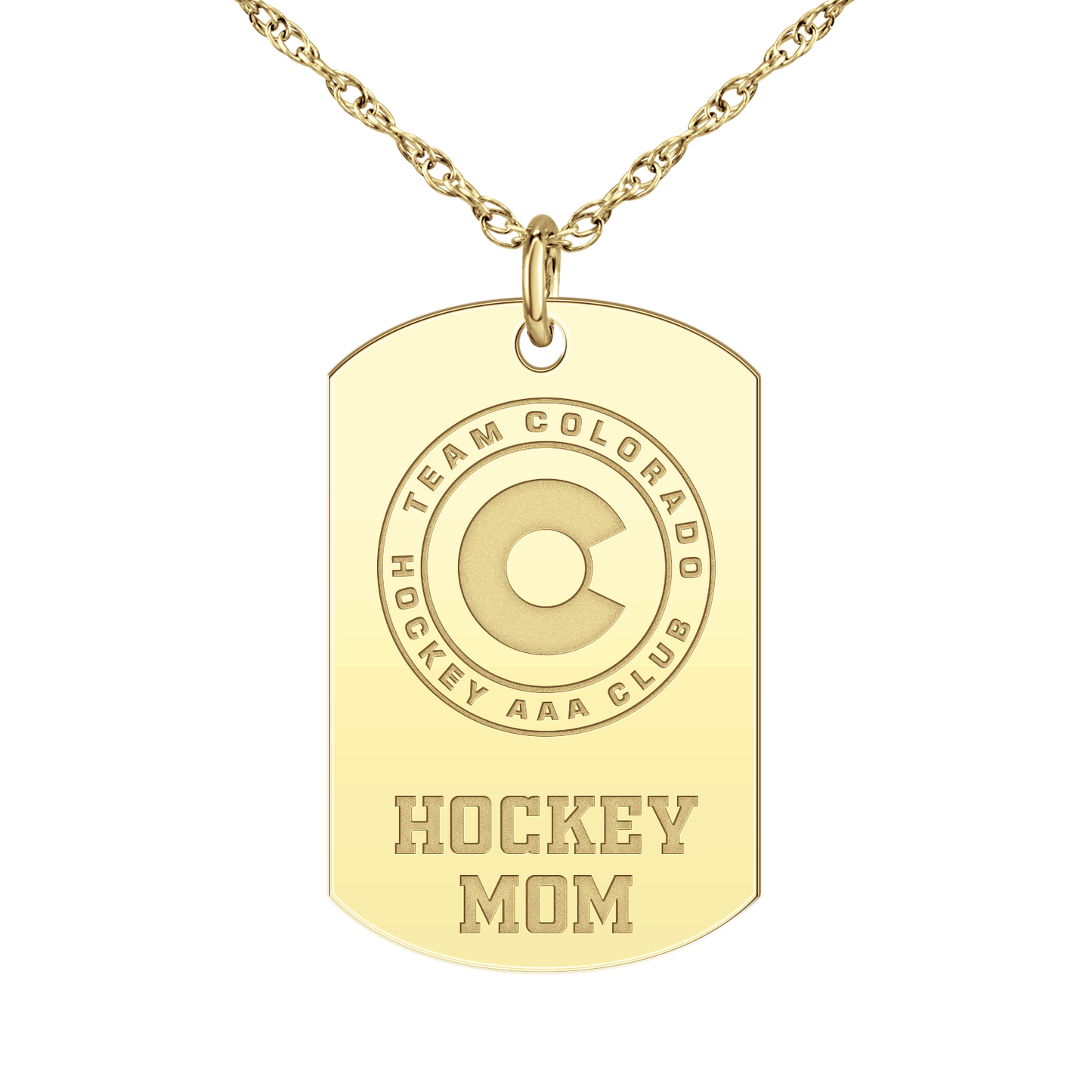 Team Colorado Hockey Mom Tag