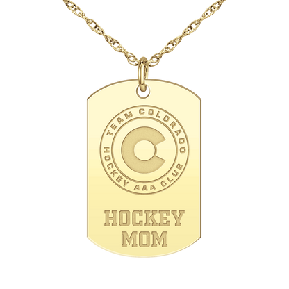 Team Colorado Hockey Mom Tag