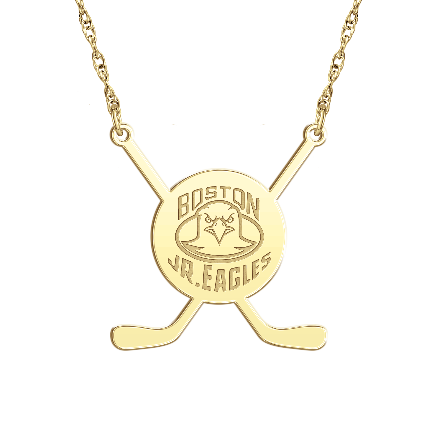 Boston Jr Eagles Sticks Necklace