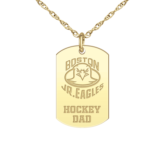 Boston Jr Eagles Hockey Dad Tag