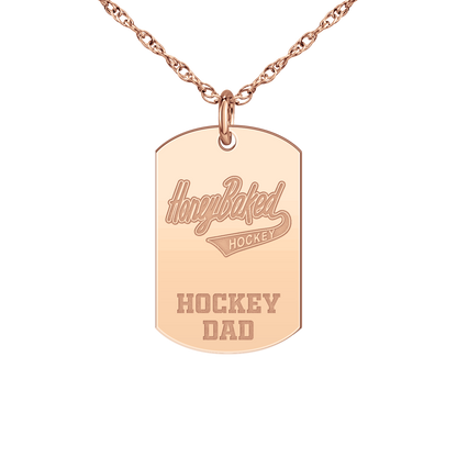 Honey Baked Hockey Hockey Dad Tag