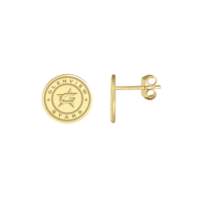 Glenview Stars Logo Disc Earrings