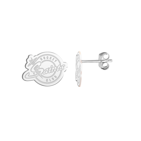 Saints Hockey Club Logo Earrings