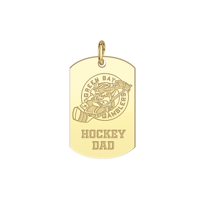 Green Bay Gamblers Hockey Dad Tag