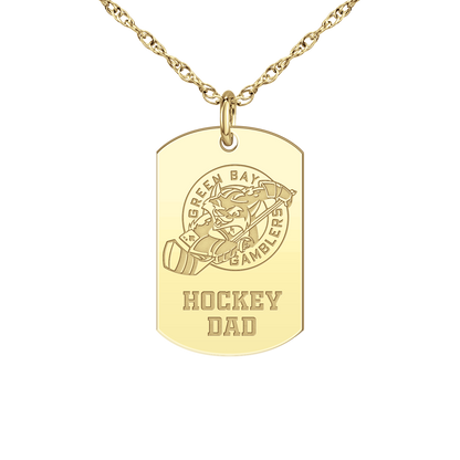 Green Bay Gamblers Hockey Dad Tag