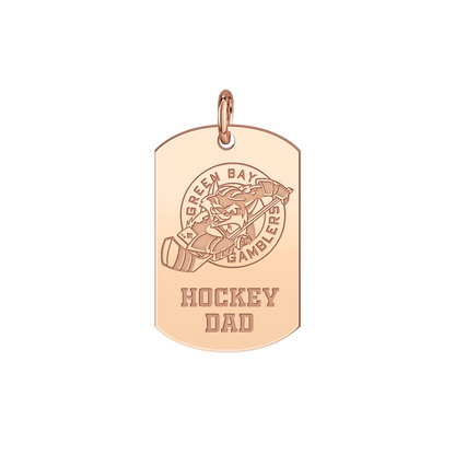 Green Bay Gamblers Hockey Dad Tag