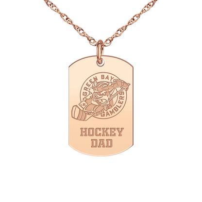 Green Bay Gamblers Hockey Dad Tag