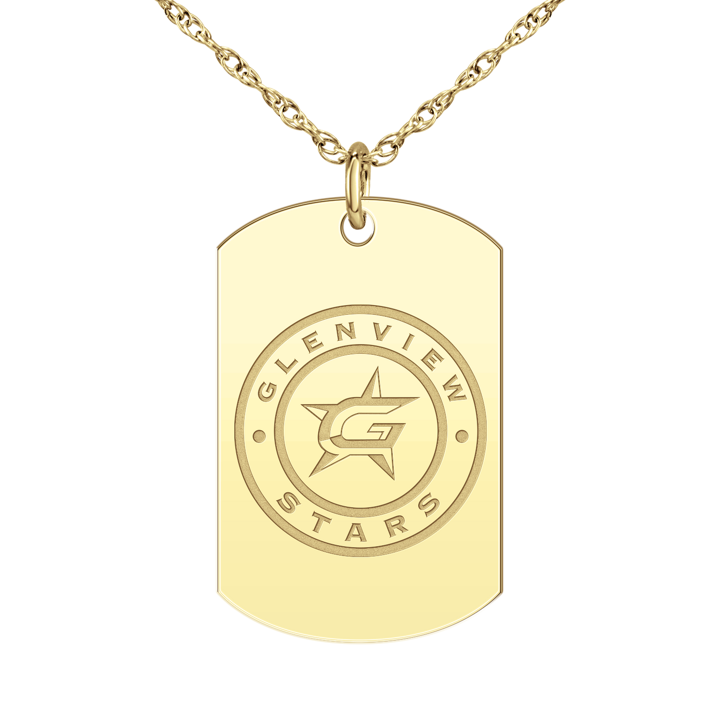 Glenview Stars Logo Tag Large
