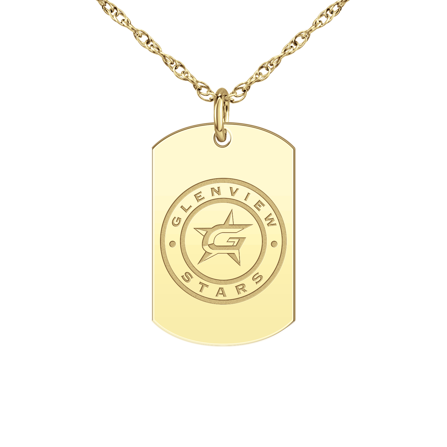 Glenview Stars Logo Tag Small