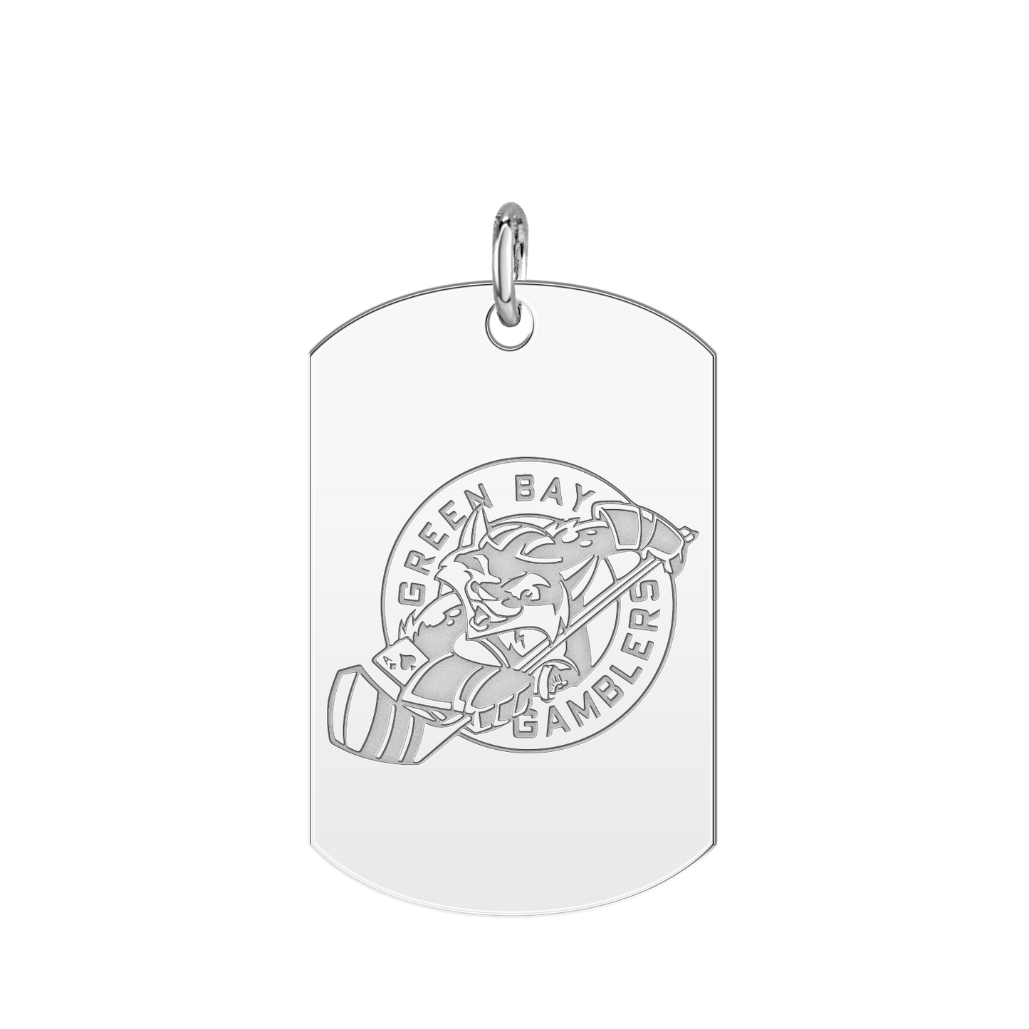 Green Bay Gamblers Logo Tag Large
